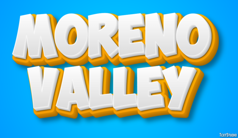 Moreno Valley Efekt tekstowy