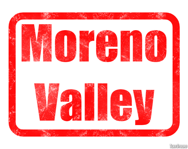 Moreno Valley Tekst Effect