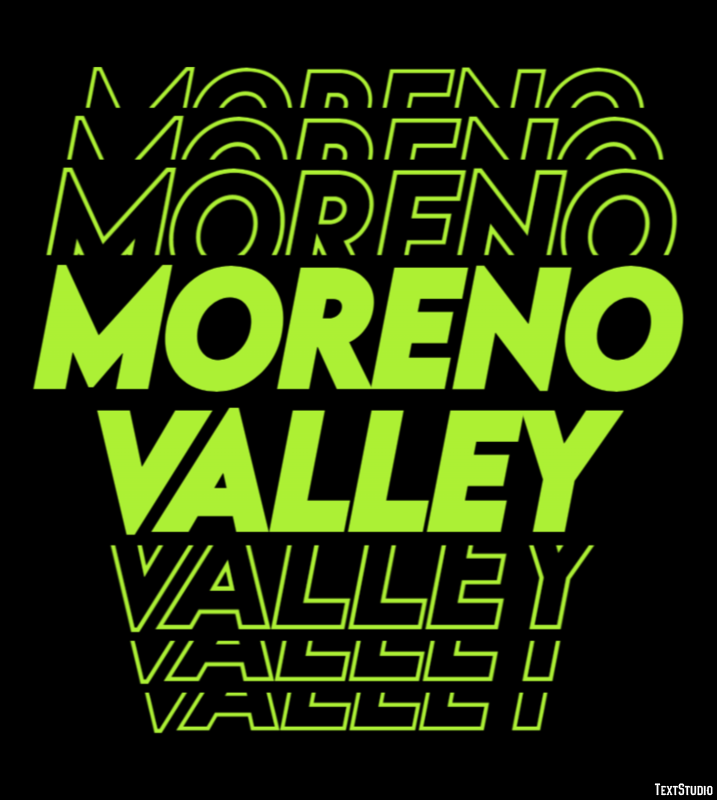 Moreno Valley Efekt tekstowy