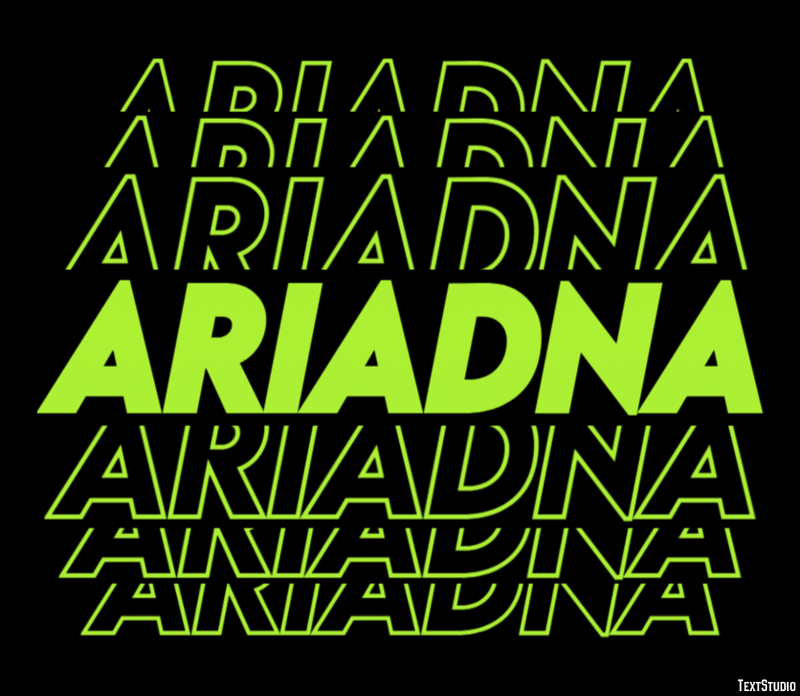 Ariadna Efecto de Texto