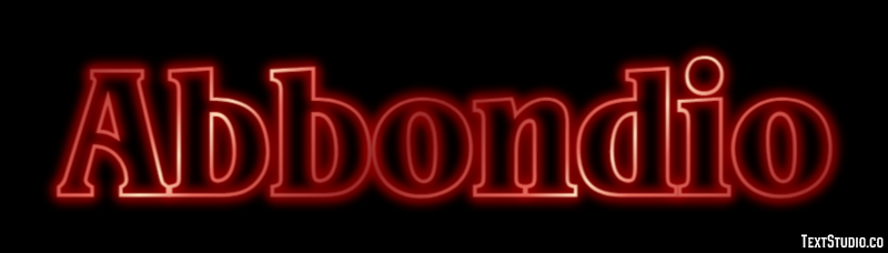 Abbondio Text effect