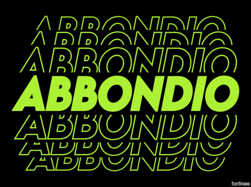 Abbondio Effetto testo