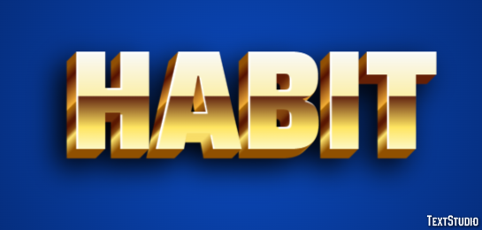 Habit Text Effect