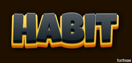 Habit Text Effect