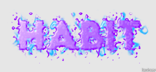 Habit Efecto de Texto