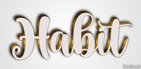 Habit Text Effect