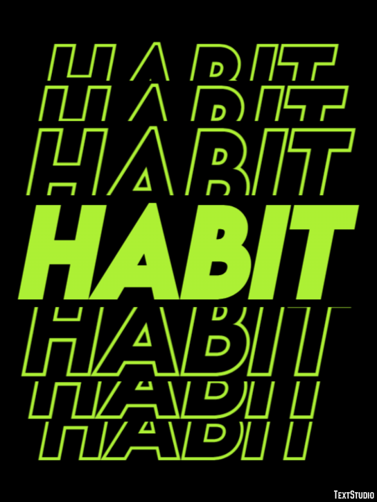 Habit Text Effect