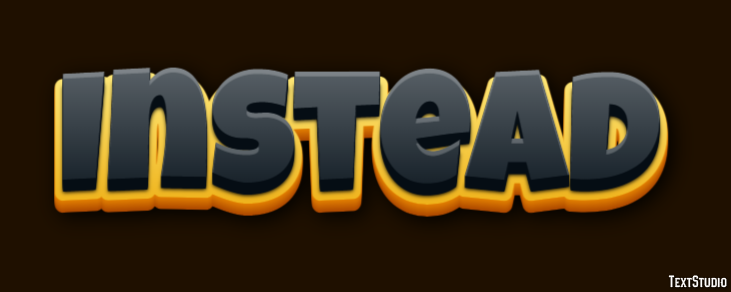 Instead Text effect