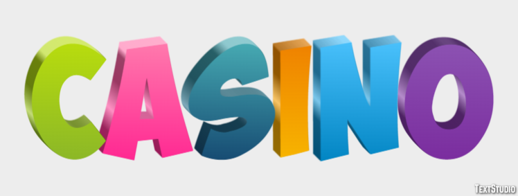 Casino Efecto de Texto