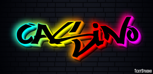 Casino Text effect