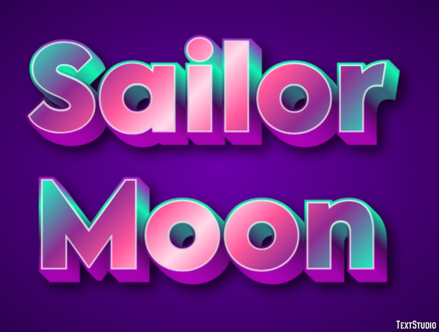 Sailor Moon Text Effect