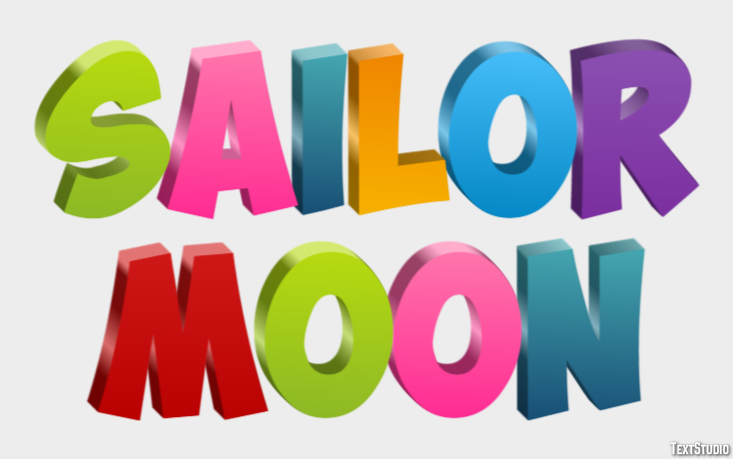 Sailor Moon Texteffekt