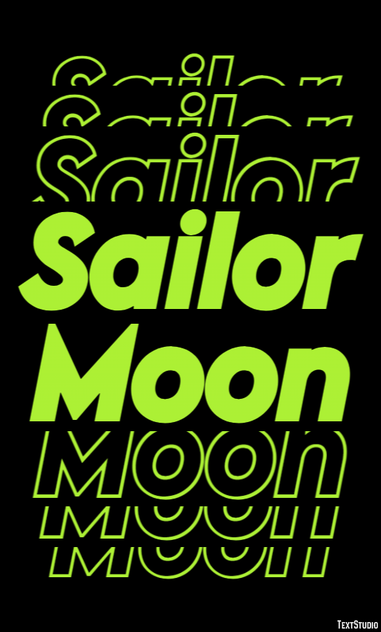Sailor Moon Texteffekt