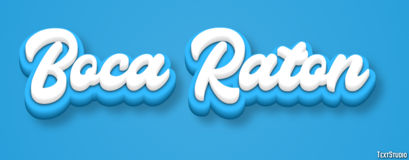 Boca Raton Effetto testo