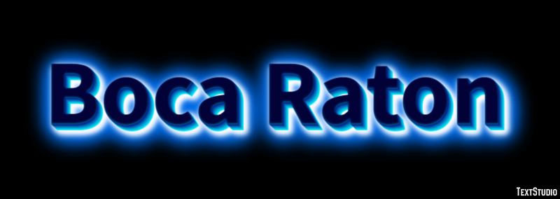 Boca Raton Effetto testo