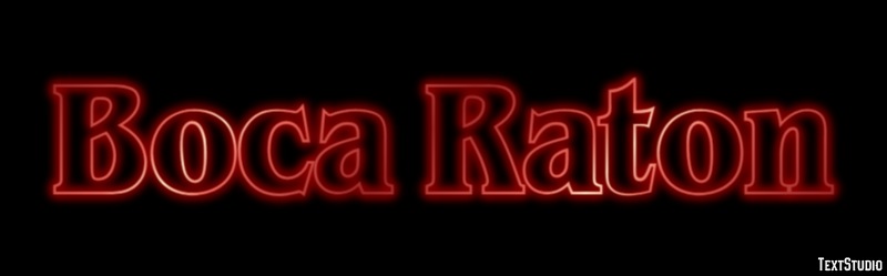 Boca Raton Effetto testo