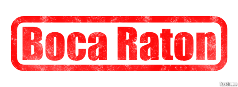 Boca Raton Effetto testo