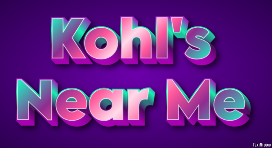 Kohl's Near Me Tekst effect