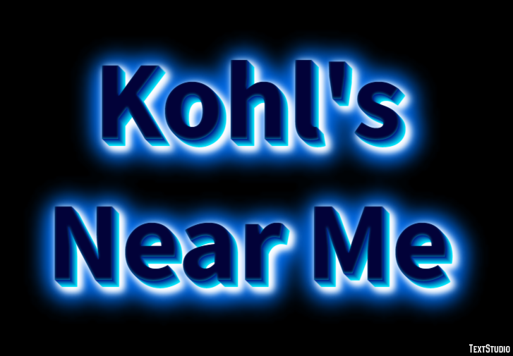 Kohl's Near Me Tekst Effect