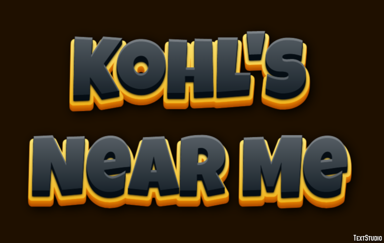 Kohl's Near Me Tekst effect