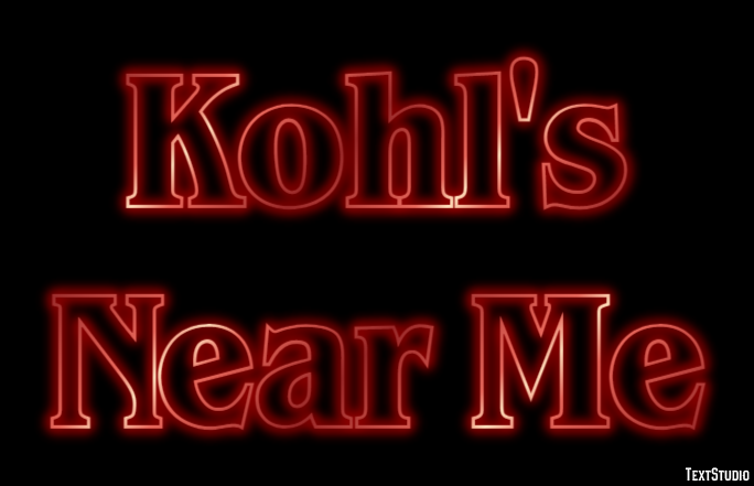 Kohl's Near Me Tekst effect