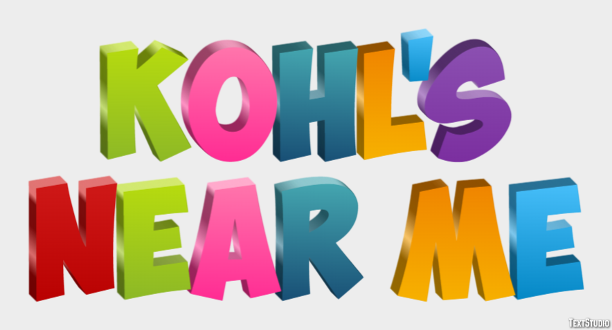 Kohl's Near Me Tekst effect