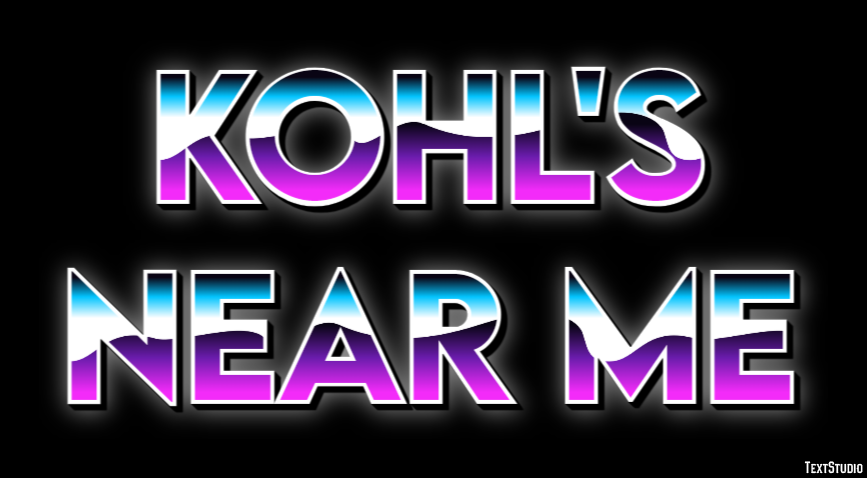 Kohl's Near Me Tekst effect