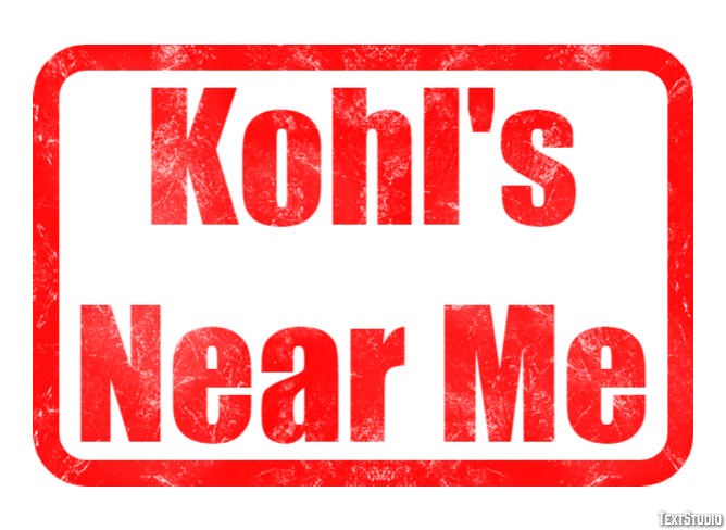 Kohl's Near Me Tekst effect