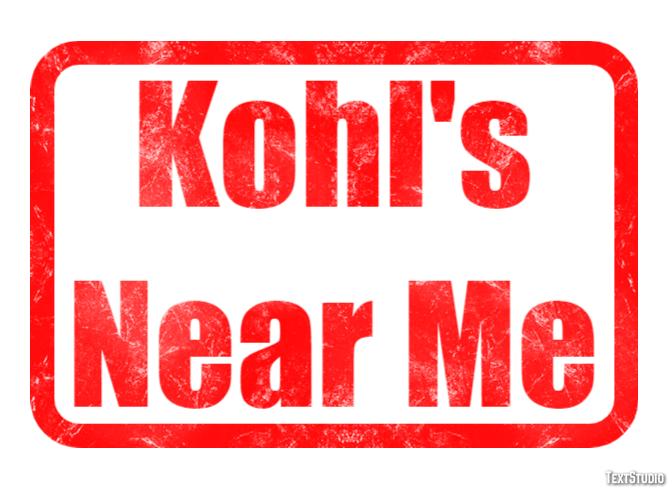 Kohl's Near Me Efekt tekstowy