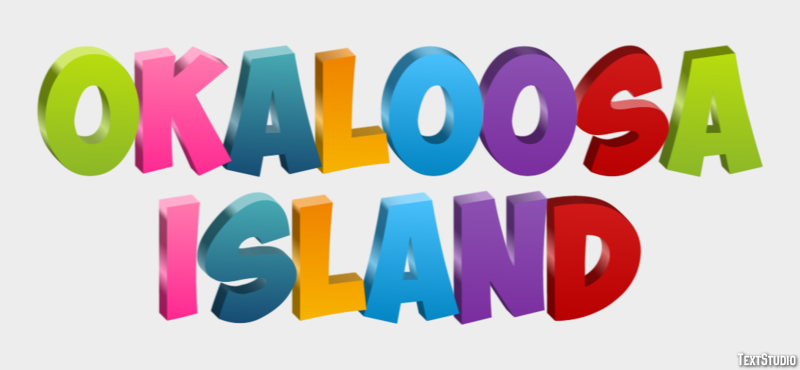 Okaloosa Island Effetto testo