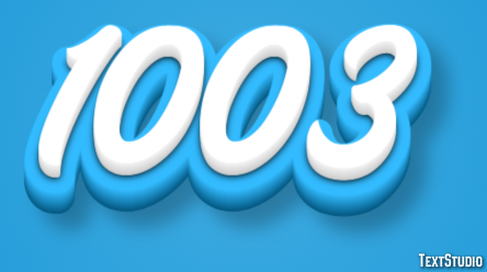 1003 Tekst Effect
