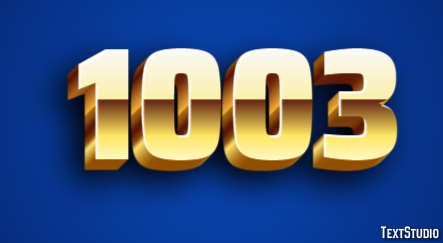 1003 Tekst Effect