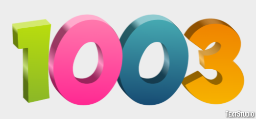 1003 Tekst Effect