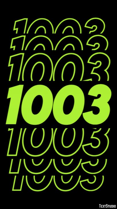 1003 Tekst Effect