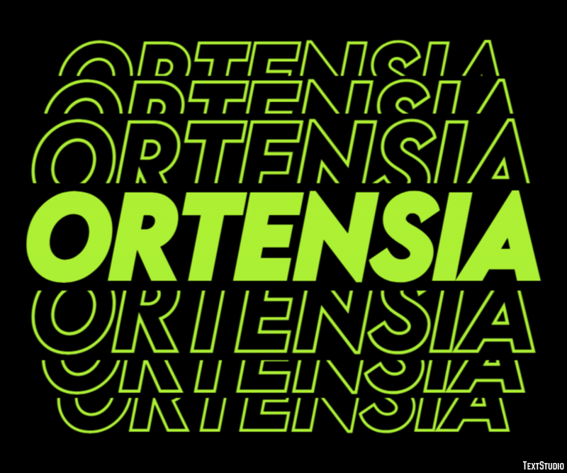 Ortensia Effetto testo