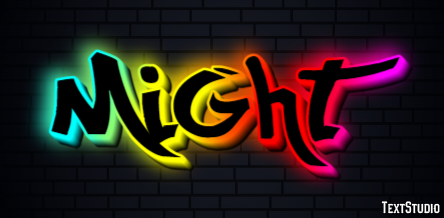 Might Text effect