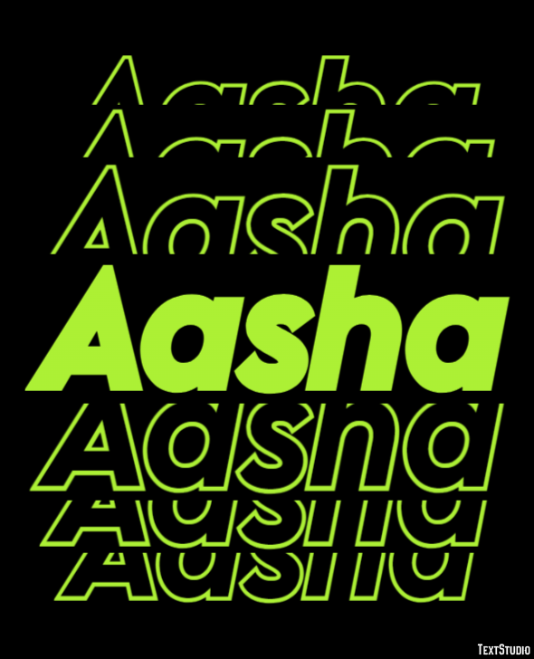 Aasha Text Effect