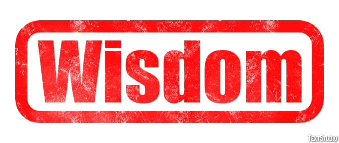 Wisdom Efecto de Texto