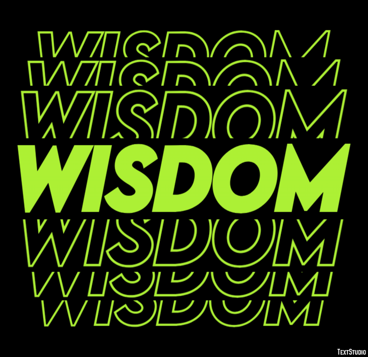Wisdom Efecto de Texto