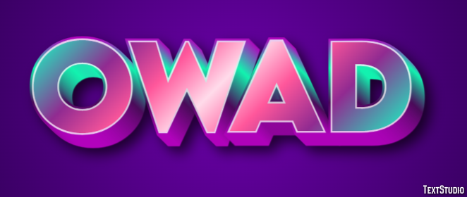 Owad Efecto de texto