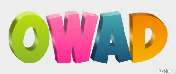 Owad Efecto de texto