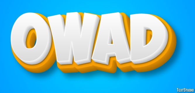 Owad Efecto de texto