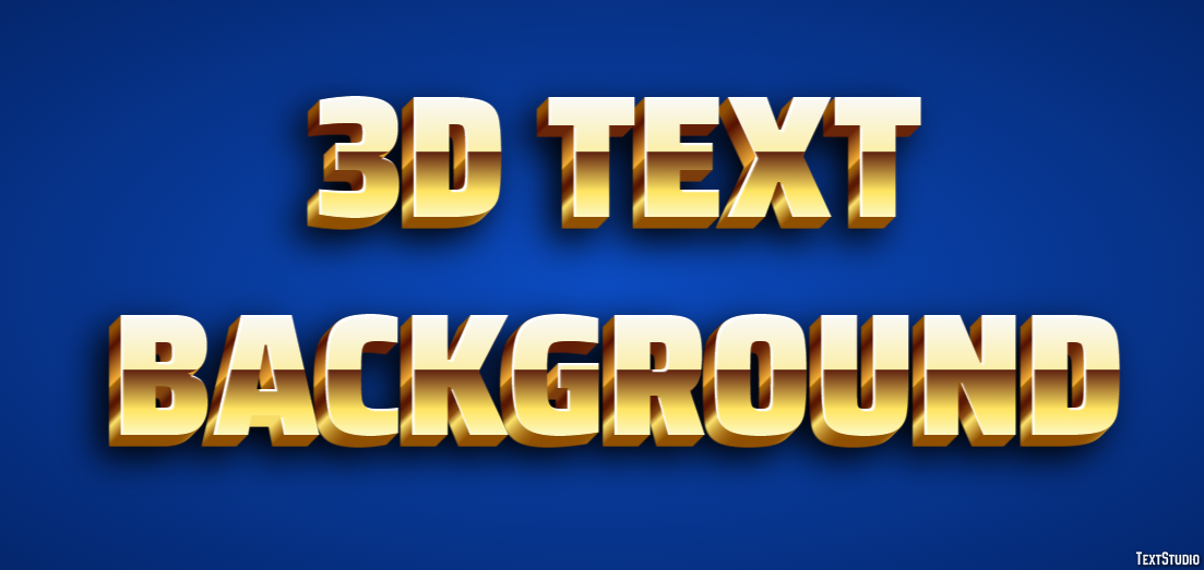 3d Text Background Metin Efekti