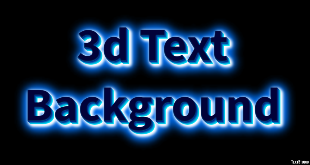 3d Text Background Text Effect