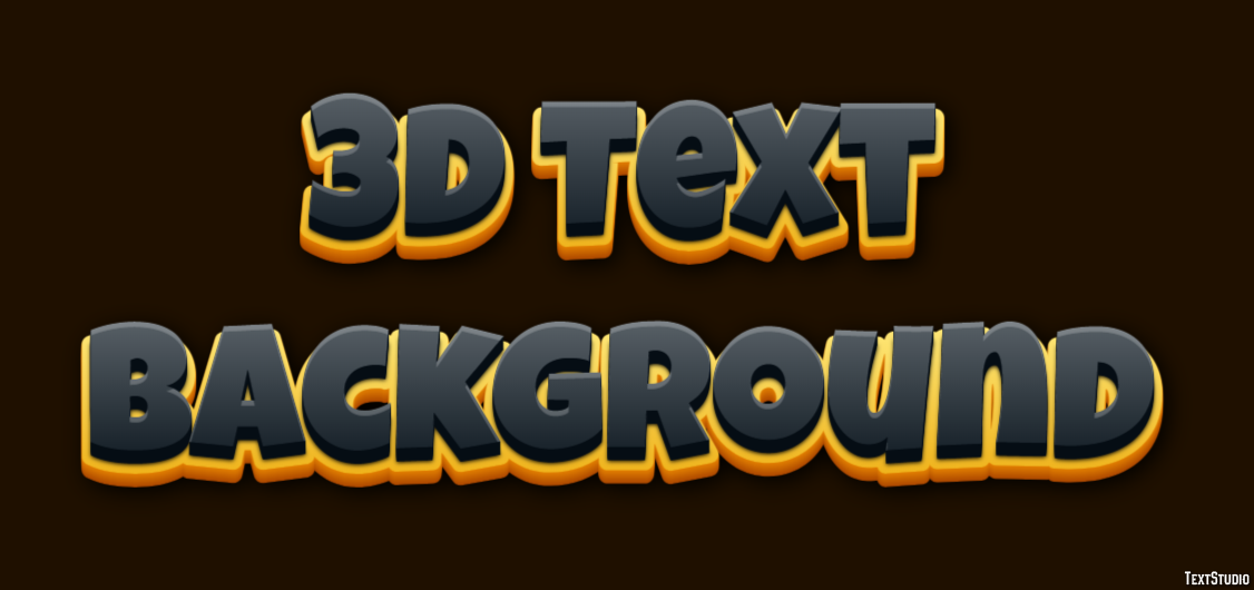 3d Text Background Metin Efekti