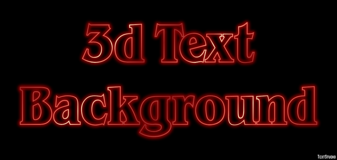 3d Text Background Metin Efekti
