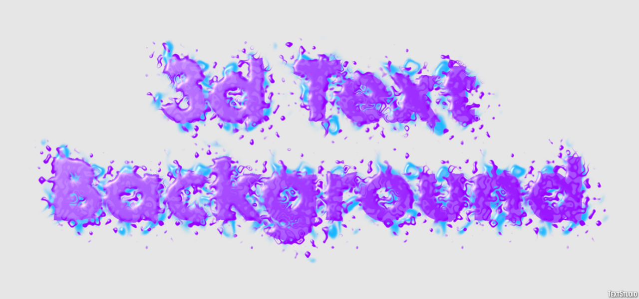 3d Text Background Metin Efekti