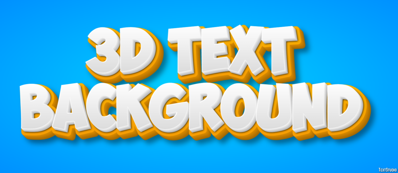 3d Text Background Metin Efekti