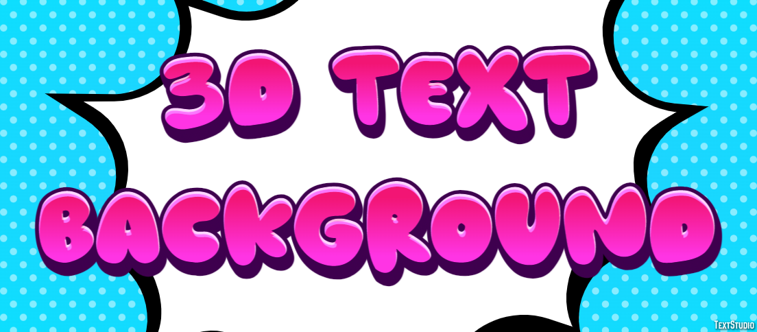 3d Text Background Metin Efekti