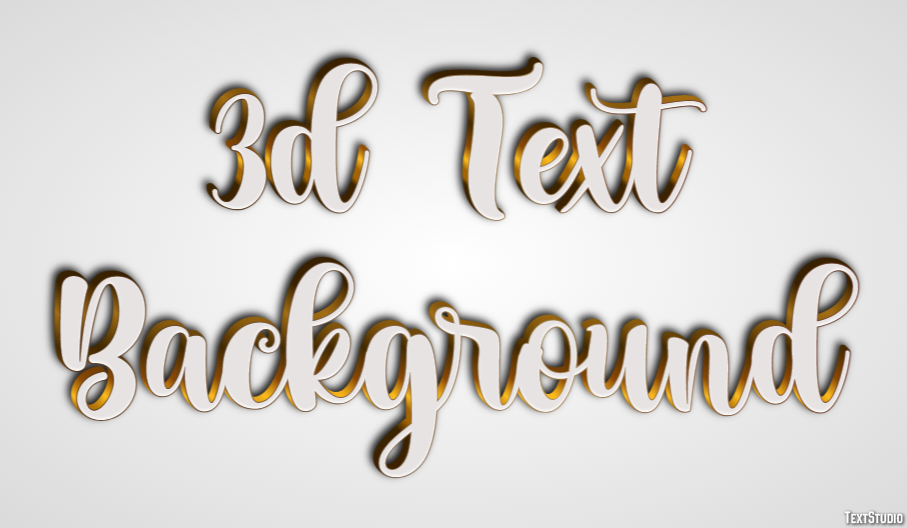 3d Text Background Metin Efekti